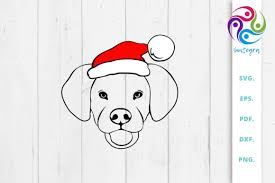 Download Dog With Santa Hat Svg File Graphic By Sintegra Creative Fabrica Yellowimages Mockups