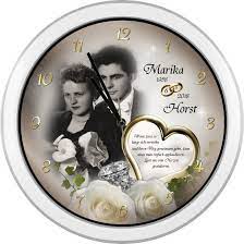 Jun 18, 2020 · meine eltern feiern diamantene hochzeit: Weisse Wanduhr Als Geschenk Zur Diamanthochzeit