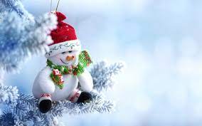 download wallpapers snowman winter snow christmas new year plush snowman besthqwallpapers com holiday wallpaper christmas decorations christmas