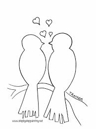 Free Traceables Step By Step Painting Love Canvas Painting Love Birds Painting Canvas Painting Diy