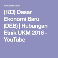 Bincangkan kaitan antara pembangunan ekonomi dan hubungan etnik di malaysia. Pin On Y3s2 Hubungan Etnik