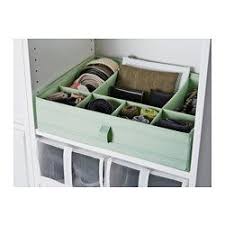 Skubb Boite A Compartiments Blanc 44x34x11 Cm Ikea Small Closets Ikea Ikea Storage