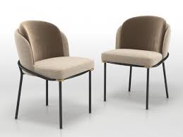 Fil Noir Dining Chair 3d Model By Design Connected Dining Chairs Dining Chair Upholstery Gold Dining Chairs