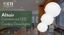 ETI LIGHTING Altair 6 in. 120-277V Canless Downlight High Output 1200  Lumens 14-Watt Integrated LED Recessed Light Trim Adjust CCT 63323401