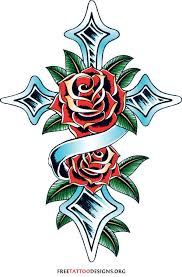 Cross and flowers tattoo by enoki soju by enokisoju on deviantart. Roses Cross Tattoos