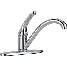 The delta single handle design is one of the company's simplest offerings. Delta Single Handle Kitchen Faucet Chrome The Home Depot Canada