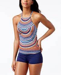 Jag High Neck Tankini Top Swim Boyshorts Macys Com High Neck Tankini Top High Neck Tankini Tankini Swimsuits For Women