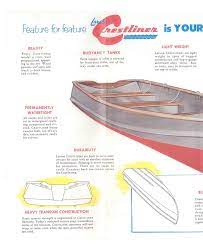 1954 Larson Crestliner Catalog Page 1 Vintage Boats Outboard Boat Motors Tiny Boat