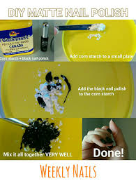 How to make a homemade nail polish. Diy Matte Nail Polish Weekly Nails