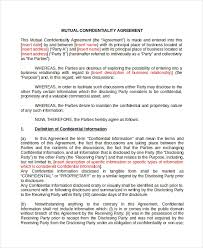 Client Confidentiality Agreement Template Best Of Free ...