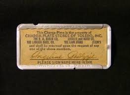 Maybe you would like to learn more about one of these? Charga Plate Credit Card With Red Case Lion Stores Toledo Ohio C 1950