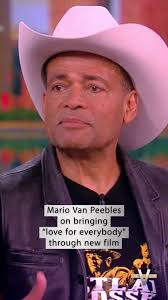 #MarioVanPeebles shares how he's breaking Hollywood stereotypes of the  Western genre with his new movie that features our own #WhoopiGoldberg,  'Outlaw Posse'! #TheView