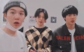 Jimin, jin, and suga bts live in vlive {playing just dance}. Jin Jimin Suga Vlive