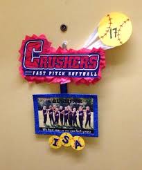 No need to throw it out away; Softball Team Door Decorations No More Knocking On Random Hotel Doors To Find Your Other Teammates Baseball Tournament Softball Poster Ideas Softball