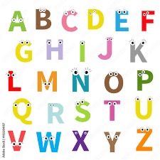 It originated around the 7th century . Alphabet English Abc Letters With Face Eyes Education Cards For Kids Isolated White Background Flat Design Stock Vector Adobe Stock