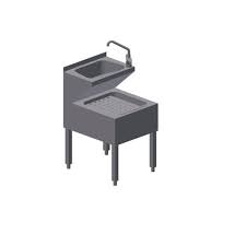 Prep tables & work stations. Single Bowl Kitchen Sink Janitor Tournus Stainless Steel Free Standing Commercial