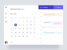 Calendar App Interactions By Vishnu Prasad On Dribbble In 2020 Calendar App Calendar Widget Personal Calendar