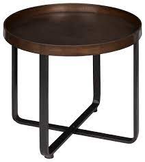 Maybe you would like to learn more about one of these? Kate And Laurel Zabel Round Metal End Table Bronze And Black Industrial Side Tables And End Tables By Uniek Inc 211931 Houzz