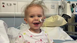 Girl, two, who doctors said was just constipated had rare tumour the size  of a football