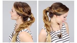For added hold, mist with advanced. Twisted Rope Braid Ponytail For Back To School Youtube