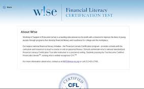 A cfp certificate equates to being. Wise Financial Literacy Test Quizlet