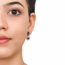 Lapis Lazuli & Turquoise Vermeil 14K Gold Over Sterling Silver Earring