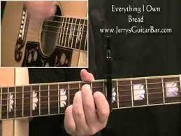 How To Play Bread Everything I Own Full Lesson Youtube Everything I Own Guitar Tech Playing Guitar