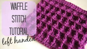 There are four rows that you will need to work in a sequence to create the waffle pattern. Learn To Crochet The Waffle Stitch