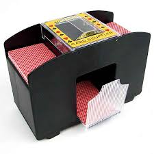 Remember, the crank is attached to the bottom of the shuffler! Trademark Games Poker 4 Deck Automatic Card Shuffler Walmart Com Walmart Com