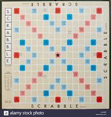Leere Scrabble-Brett Stockfotografie - Alamy