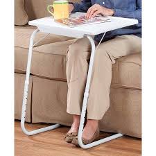 My Comfy Foldable Desk Mate Bedside Laptop Sofa Couch Folding Table White Walmart Com Bed Tray Table Smart Table Furniture Deals