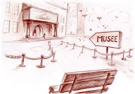 un musée dessin