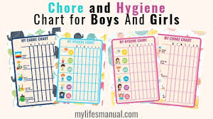 Chore Charts For Kids Plus Hygiene Chart Printables