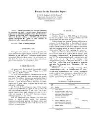 Ieee paper format download word. Executive Summary Template Typefaces Note Typography