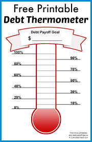The latest numbers from the federal reserve show that the total national household debt stands at a whopping $14.27 trillion. Free Printable Debt Thermometer Debt Payoff Debt Free Debt Reduction