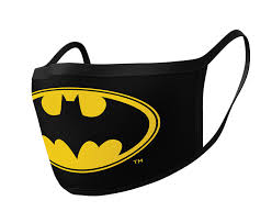 Hunan kanglilai medical instrument co.ltd. Mondkapjes Batman Logo 2 Pack Kleding En Accessoires Voor Fans Van Merchandise