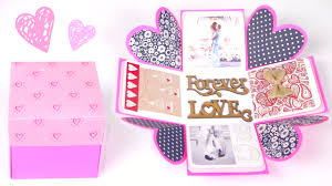 We love valentine's day just for that reason, one of the sweetest, cutest ways to express your feelings for all of those you love, what better way than to. Diy Exploding Box Valentine S Day Gift Idea Socraftastic Youtube
