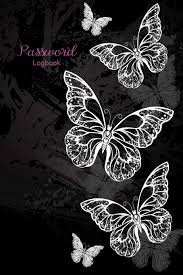 This template includes 1 cover slide and 2 internal backgrounds. Password Logbook Gorgeous Design Of White Butterflies On Black Background Pretty Password Book With Alphabetical Tabs Lovable Logs 9781703597851 Amazon Com Books