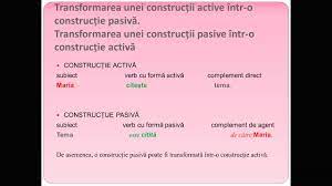 Maybe you would like to learn more about one of these? ConstrucÈii Active Pasive Reflexive Youtube