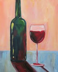 Cocktails And Canvas Wine Bottle Study Visarts Add some color to your outdoor ceremony by hanging painted wine bottles from an overhead tree (this also makes a striking ceremony backdrop). cocktails and canvas wine bottle study visarts