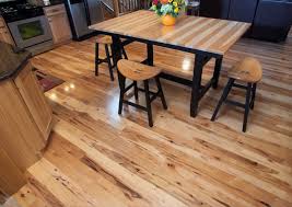 3 4 Wide Character Grade Hickory Hardwood Floor With A Clear Semi Gloss Finish Wood Floors Wide Plank Wide Plank Hickory Flooring Hardwood Floors