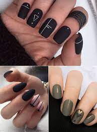Atemberaubende gelnägel schwarz gold matt mit streifen. Setzen Sie Auf Schone Winter Gelnagel Und Festliche Manikure Designs In Der Kalten Jahreszeit Freshouse