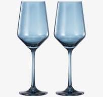 Wholesale Colored Crystal Wine Glass | Set of 2 (Cloudy Blue ...