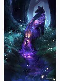 Poster Luminoso De Clockbirds Mythical Creatures Art Mythical Creatures Fantasy Wolf