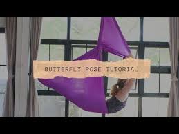 Aerial Yoga Pose Butterfly Pose Youtube Aerial Yoga Poses Aerial Yoga Butterfly Pose