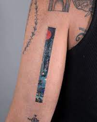 Memory Frame Of Eq Tattoo Inkppl Modern Tattoos Framed Tattoo Tattoos