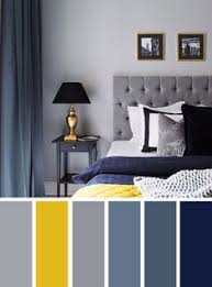 Gray And Yellow Bedroom Ideas Navy Blue Grey And Yellow Color Scheme Color Grey Colorpalet Living Room Color Schemes Bedroom Color Schemes Living Room Color