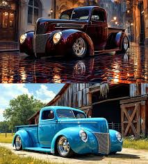 Image result for Light Blue 1940 Truck