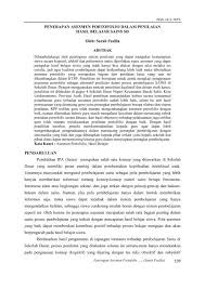 Check spelling or type a new query. Penerapan Asesmen Portofolio Dalam Penilaian Hasil Jurnal Upi