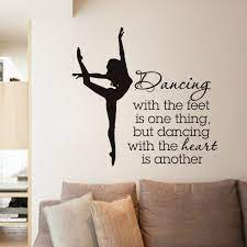 Find many great new & used options and get the best deals for words art wall decal life isn't about waiting dance in the rain stickers mural at the best online prices at ebay! Elegant Ballet Dancer Wall Stickers For Dancer School Girls Bedroom Decor Quotes Dancing Wall Decal Living Roo Dance Room Decor Ballet Room Decor Dance Bedroom